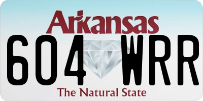 AR license plate 604WRR