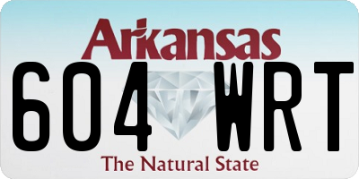 AR license plate 604WRT