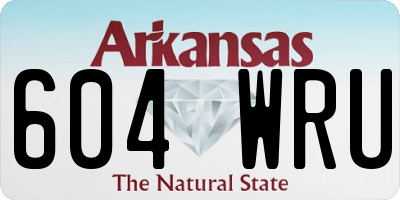 AR license plate 604WRU