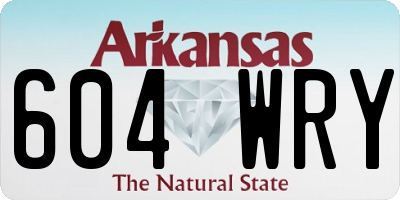 AR license plate 604WRY