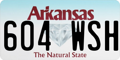AR license plate 604WSH