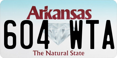 AR license plate 604WTA