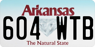 AR license plate 604WTB