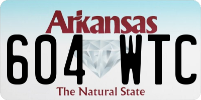 AR license plate 604WTC