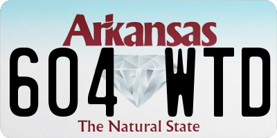 AR license plate 604WTD