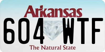 AR license plate 604WTF
