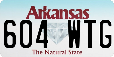 AR license plate 604WTG
