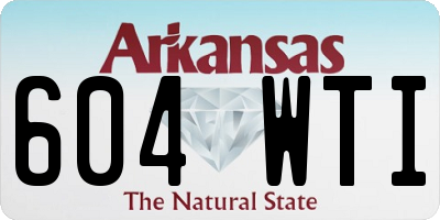 AR license plate 604WTI
