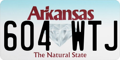 AR license plate 604WTJ