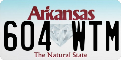 AR license plate 604WTM