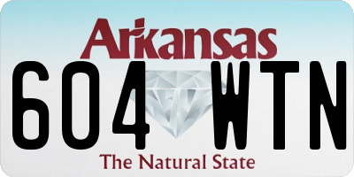 AR license plate 604WTN