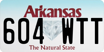 AR license plate 604WTT