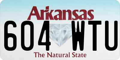 AR license plate 604WTU