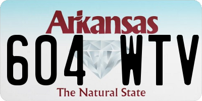 AR license plate 604WTV