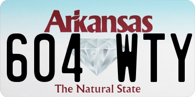 AR license plate 604WTY