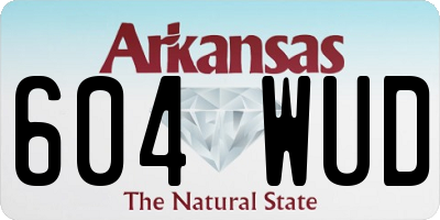 AR license plate 604WUD