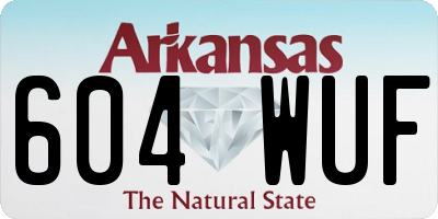 AR license plate 604WUF