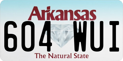 AR license plate 604WUI