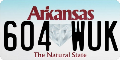 AR license plate 604WUK