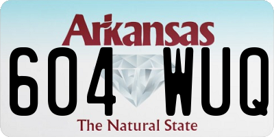 AR license plate 604WUQ