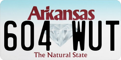 AR license plate 604WUT