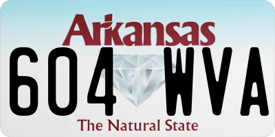 AR license plate 604WVA