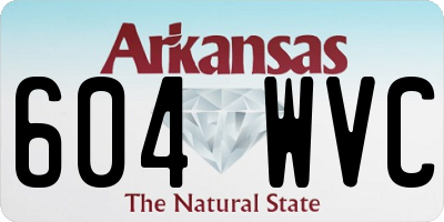 AR license plate 604WVC