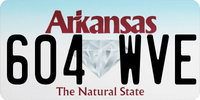 AR license plate 604WVE