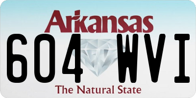 AR license plate 604WVI