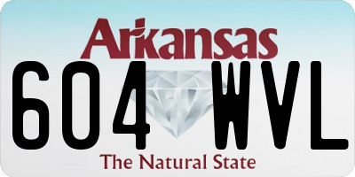 AR license plate 604WVL