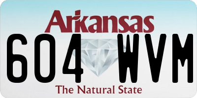 AR license plate 604WVM
