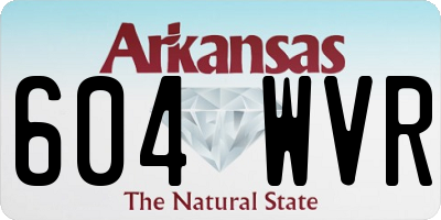 AR license plate 604WVR