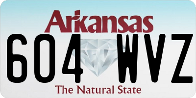AR license plate 604WVZ