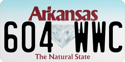 AR license plate 604WWC