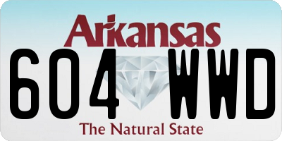 AR license plate 604WWD