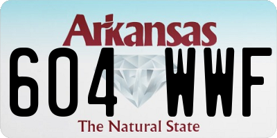AR license plate 604WWF