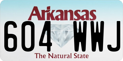 AR license plate 604WWJ