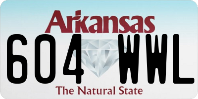 AR license plate 604WWL