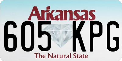 AR license plate 605KPG