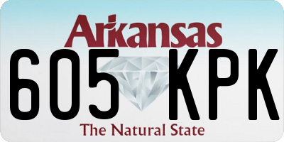 AR license plate 605KPK