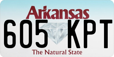 AR license plate 605KPT