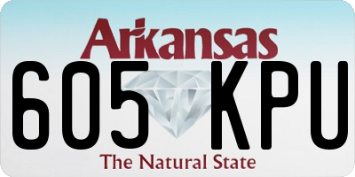 AR license plate 605KPU