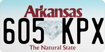 AR license plate 605KPX