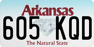 AR license plate 605KQD