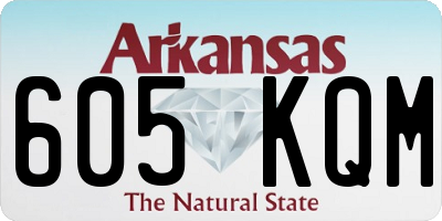 AR license plate 605KQM