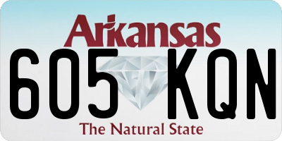 AR license plate 605KQN