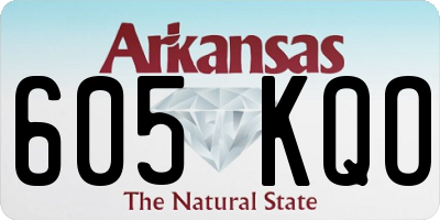 AR license plate 605KQO