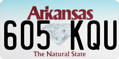 AR license plate 605KQU