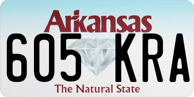 AR license plate 605KRA