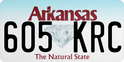 AR license plate 605KRC